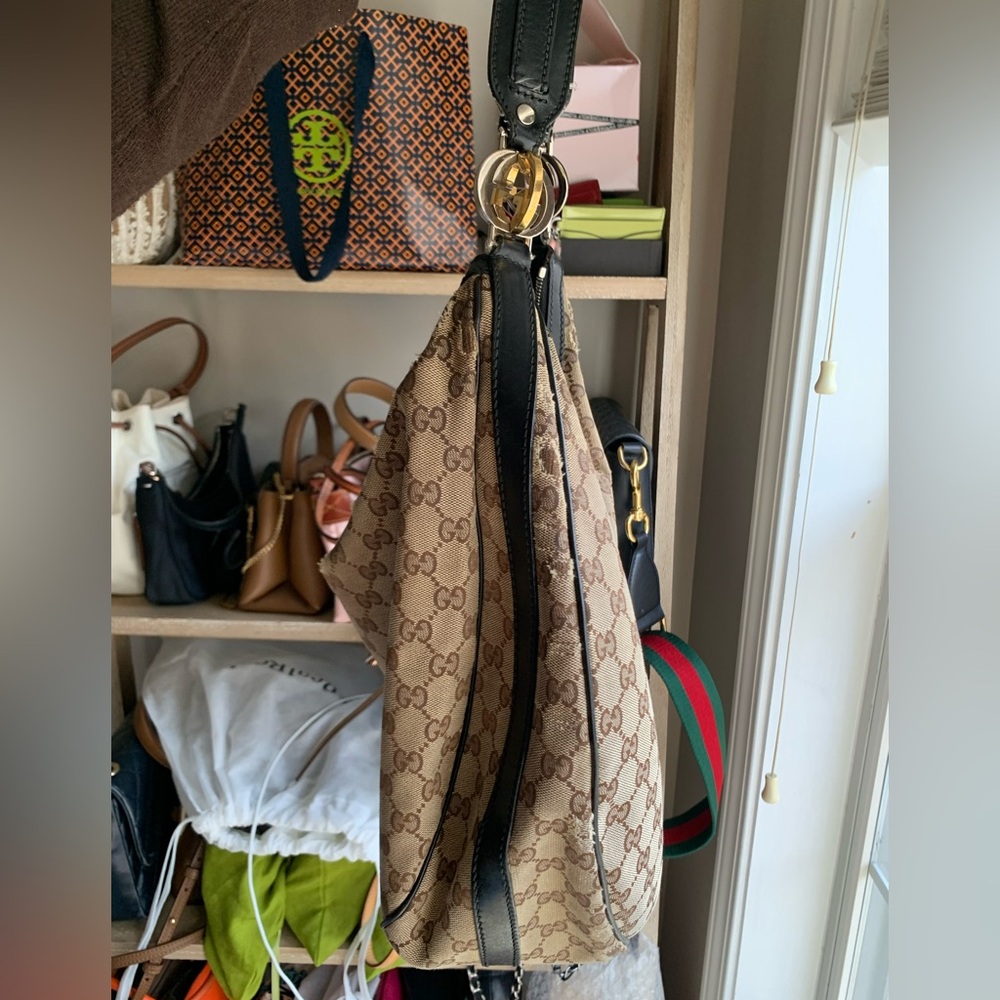 GUCCI Monogram twin hobo should bag - Picture 7 of 12